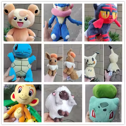 Pokemon Plush Pikachu Greninja Squirtle Bulbasaur Stuffed animals Movies & TV Toys & Hobbies Cheap B