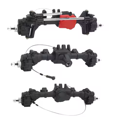 Complete Front Middle Rear Differential Portal Axle With T-lock High Ground Clearance For 1:10 RC Cr