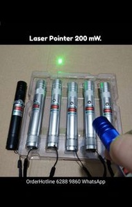 激光筆 Laser Pointer (Silver) Green Light 200 mW.