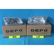 DEPO TAIWAN TOYOTA COROLLA SEG EE111 AE111 1998 YEAR FRONT DEPAN HEAD LAMP HEAD LIGHT DEPAN LAMPU BE