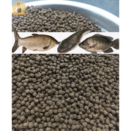 1Kg Fish Bran - Food for Koi Fish, Tilapia, Carp...| Fish bran 20% Protein | Floating bran pellets f