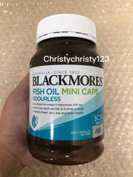 (新包裝 迷你版) ~Blackmores 無腥味深海魚油 迷你膠囊 400粒 (Blackmores Odourless Fish Oil Mini Caps) 