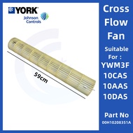 YORK Cross Flow Fan YWM3F10CAS-W YWM3F10AAS YWM3F10DAS BLOWER WHEEL 00H10208351A York Johnson Contro