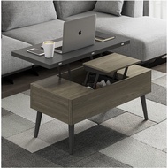 zuishangb.sg  coffee table dining table dual-use small apartment living room home modern simple multi-function creative folding telescopic storage
