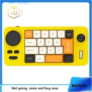 Gaming Keyboard RGB Hot-Swappable Wired Mechanical with 19-Key Macro-Defined Dual-Wheel Joystick for