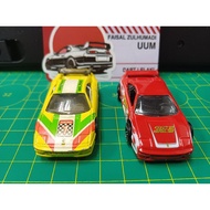 Hot Wheels Ferrari F355 Challenge Red Yellow LOOSE  LOT OF TWO (2) CARS NO CARD/BLISTER (NOT PERFECT