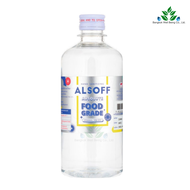 Alsoff แอลกอฮอล์ฟู้ดเกรด 450 ml. ALSOFF Hand Sanitizing Absolute (Food Grade) สีใส/สตรอว์เบอรรี่ เกรดอาหาร สามารถใช้เช็ดภาชนะได้