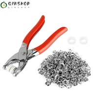 QINSHOP Pressure Plier, Metal Plastic Metal Pliers, Hand Tools Red Crimping Pliers Installation Tool