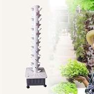 Hydroponics Tower - Hydroponics Growing System for Indoor Herbs, Fruits and Vegetables - Aeroponic Tower with Hydrating Pump, Timer, Adapter, Seeding Bed-1PC