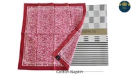 Cotton Napkin / Handkerchief Jim Thompson ผ้าเช็ดหน้า ผ้าเช็ดปาก จิมทอมป์สัน ขนาด 19" x 19" ทำจากผ้าฝ้ายคุณภาพพรีเมี่ยม