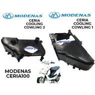 MODENAS CERIA COOLING COWLING 1& 2 COVER MATT BLACK  C3042210000 C3042100000 ORIGINAL100%MODENAS