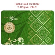 Public Gold PG 1/2 Dinar 2.125g Au 999.9