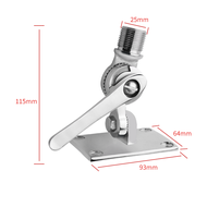 316 Stainless Steel Adjustable VHF Antenna Base Mount for Boat Marine Antenna Mount Marine Hardware
