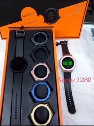 SKYMAX 2218 JAM Tangan SKYMAX Original Digital Tali Rubber Bisa Ganti Ring Atas Pria Wanita