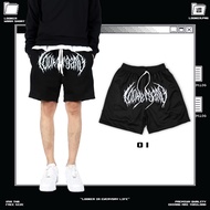 LOOKER-Middle Target Track Bottom Short Pants (Wooden Root Logo)