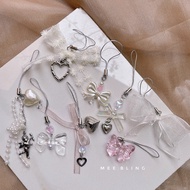 MEE BLING Phone Chain / airpods case hook with cute heart bow Coquette Phone Chain O1022