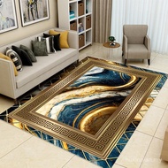 ✨Gilded Jacquard Area Rug｜with Non-Slip Backing, for Luxe Living Room, Study or Bedroom