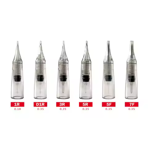 Professional Permanent Makeup Cartridge Needles 1R/D1R/3RL/5RL/5F/7F Disposable Sterilized Tattoo Pe