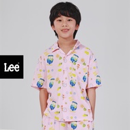 LEE KIDS เสื้อเชิ้ตแขนสั้นเด็กผู้ชาย คอลเลคชั่น Lee Smiley ทรง Regular รุ่น LK S225USHSN05