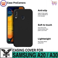 PROMO SOFT CASE SAMSUNG GALAXY A20 / A30 SOFT CASE LIQUID MACARON RUBBER CASE HITAM