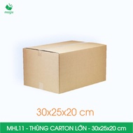 MHL11 - 30x25x20 cm - 10 thùng carton đóng hàng lớn - Hộp carton đóng hàng lớn | Magix Packaging
