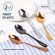 Pack of 6 Tablespoons 20cm Stainless Steela