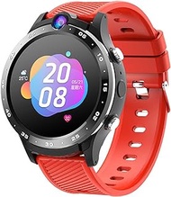 4G Smart Watch 1.28" Touch Screen Running Watch with Pedometer Waterproof Smartwatch for Men Women Ladies Compatible Android iOS Smartphone (Red SILICONE STRAP) little surprise