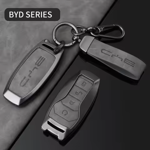 Alloy Car Key Case Cover Holder for BYD Second Song Pro Tang Dm QIn PLUS MAX Yuan Generation Atto 3 
