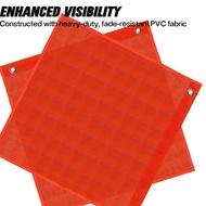 Safety Flag for Trucks Vinyl Coated Mesh Warning Flag 18x18inch Flag with Reinforced, Grommets for J