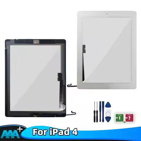 For iPad 4 4th Gen Touch Screen A1458 A1459 A1460 9.7" TouchScreen Digitizer Front Glass Panel Repla