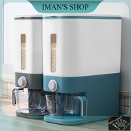 12KG Rice Dispenser with Rinsing Cup Bekas Beras Viral Smart Rice Dispenser Kitchen St