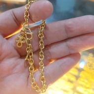 gelang rantai Belitung emas asli kadar 999 berat 10gram