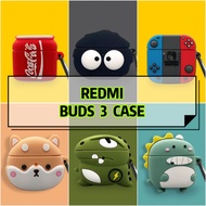 Redmi Buds 3 Case Cute Cartoon Wireless Earbuds Protective Soft Silicone Case Buds 3 Case