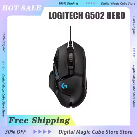 Logitech G502 Hero Wired Gaming Mouse Hero 25K Lightsync E-sports Mouse PC Gamer Ergonomics Accessor