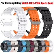 Marine Band For Samsung Galaxy Watch 7 Ultra Strap 47mm Accessories Sport Silicone Bracelet Correa G