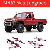 HardyBbly-2Pcs MN82 LC79 Metal Axle Metal Gear Front and Rear Axle for Mang Cow MN82 LC79 RC Truck C