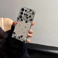Mirror Samsung s25ultra Phone case A37 Anti-Fall NOTE20 Rhinestones A57 Samsung S26 All-Inclusive Co