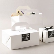 胖胖小屋♬ (預購~包裝系列上架中) ⭐白色手提包裝盒⭐蛋黃酥 小蛋糕 烘培包裝 餅乾 手提包 紙包裝