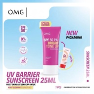 OMG Bright Booster UV Barrier Sunscreen SPF 50 PA ++++ 25ml | OMG Acne & Oil Control UV Barrier Suns