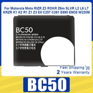 New Genuine BC50 Battery For Motorola MOTO RIZR Z3 ROKR Z6m SLVR L2 L6 L7 KRZR K1 K2 R1 Z1 Z3 E8 C25