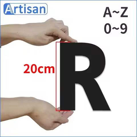 20 CM Exterior House Numbers 26 Letters Placard Acrylic House Number Outdoor English Alphabet Hotel 