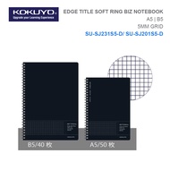 KOKUYO Edge Title Soft Ring BIZ Notebook A5 | B5 | 5mm Grid  SU-SJ231S5-D/ SU-SJ201S5-D