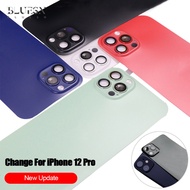 New 2 In 1 Back Film Sticker for IPhone 12 X XS Max XR 11 Seconds Model Change 12 Pro Max Matte Gradient Camera Lens Protector Case With Logo