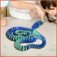 3D Printed Animal Snake Fun 3D Animals Snake Toys Prank Props Desk Decor Articulated Snake 3D Printe