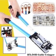 HX-50B Portable Cable Crimping Tool Professional Terminals Crimper Plier Handle Cutter Tools