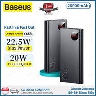 【Ready Stock & Ship in 0-1 Day】Baseus Adaman 22.5W Fast Charge 20000mAh/10000mAh/ Powerbank/ Power B