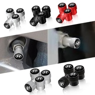 4Pcs Car Aluminum Metal Wheel Tire Valve Caps For Hyundai I20 I30 I40 IX35 I25 Tucson Solaris Accent