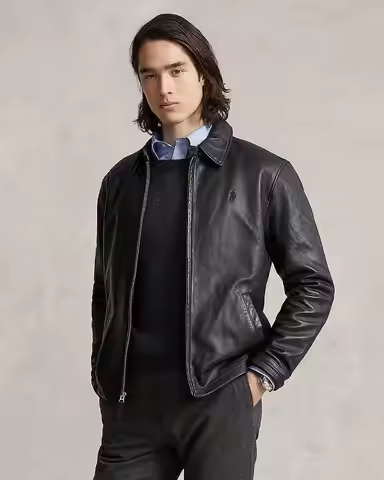 Polo Ralph Lauren | Maxwell Lambskin Leather Zip Jacket