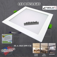 CIELO 7'' 18W / 20W 182F LED DOWNLIGHT SQUARE (DAYLIGHT/COOL WHITE/WARM WHITE)