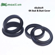 MOX 1Set 43x54x11mm Oil Seal & Dust Cover Front Fork For Kawasaki Honda CBR600 CBR900 CBR1000 CB 130
